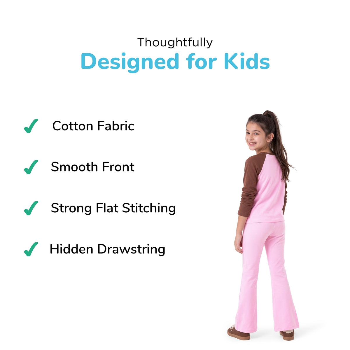 Flared Leggings & Choco Strawberry T-shirt Set
