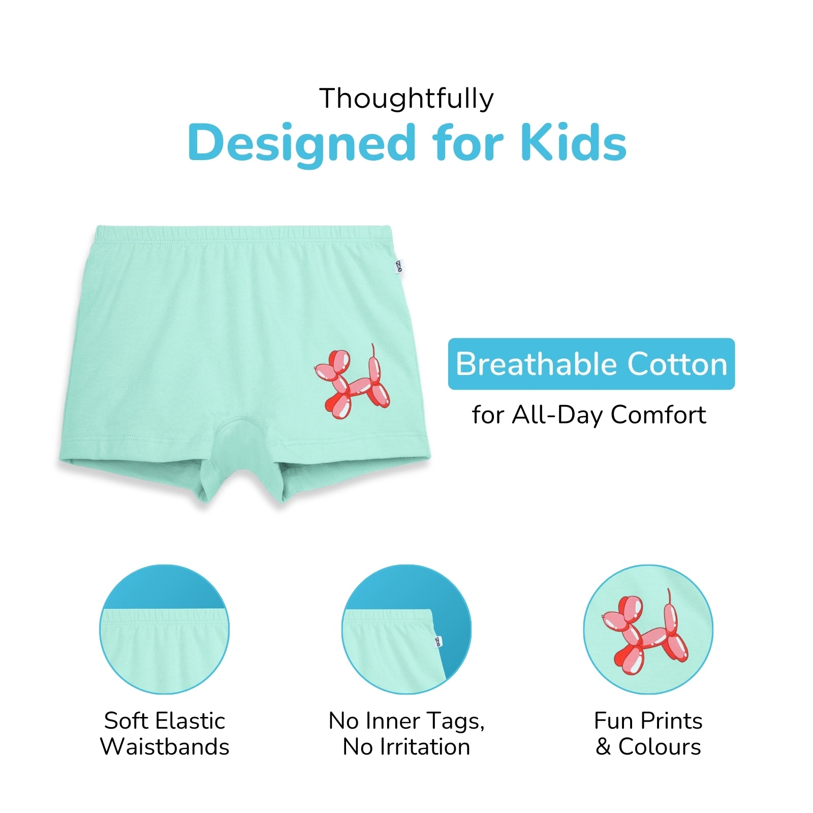 Mint Balloon Girl Boxer