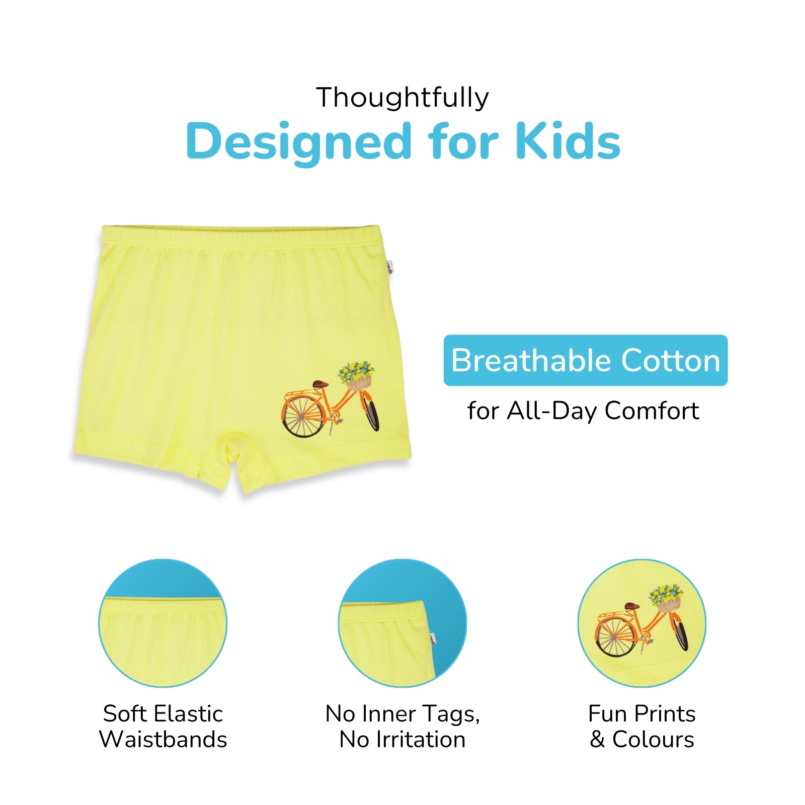 Floral 3-Pack Girl Boxers