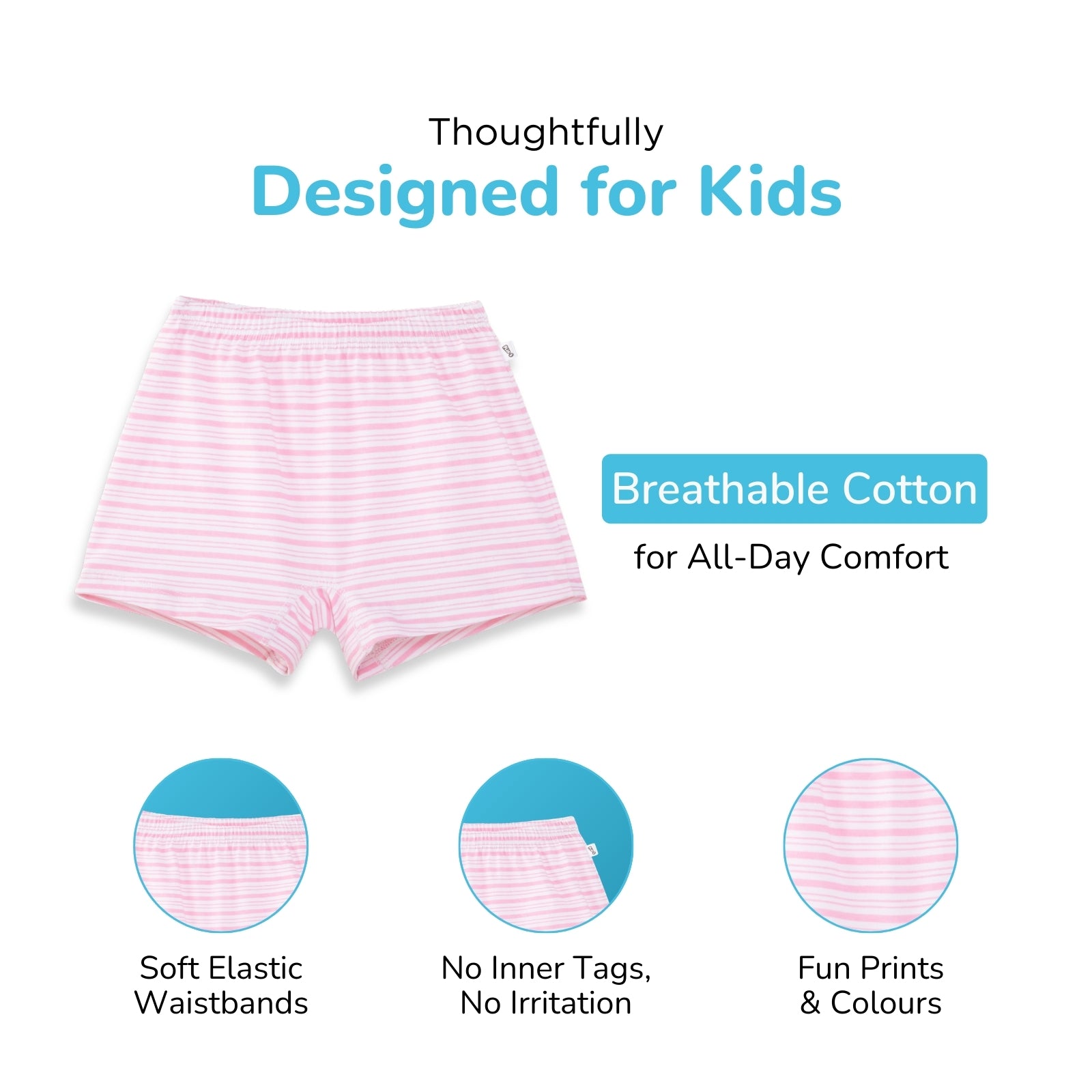 Candy Stripes Preteen Boxer