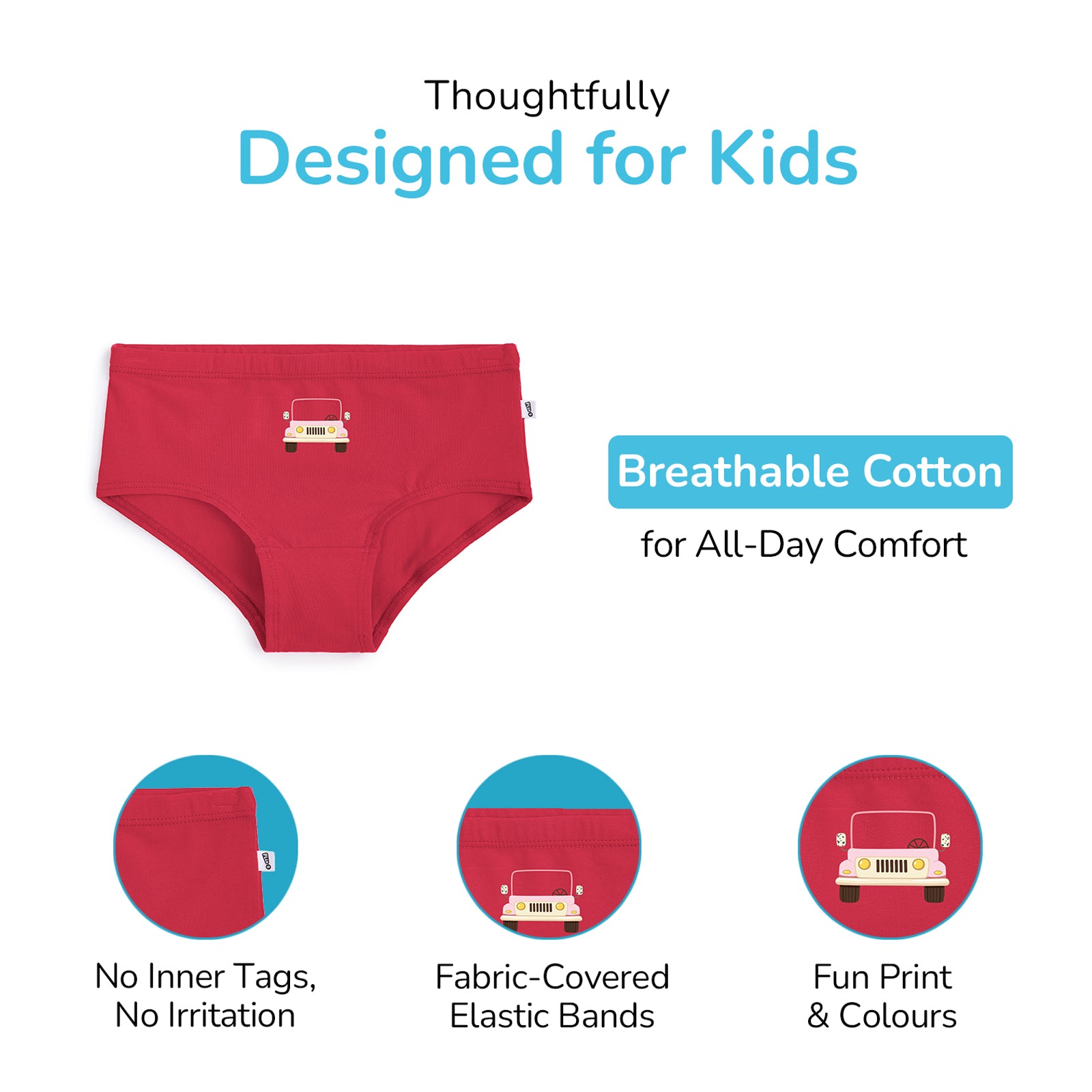 Safari 4-pack Preteen Hipster