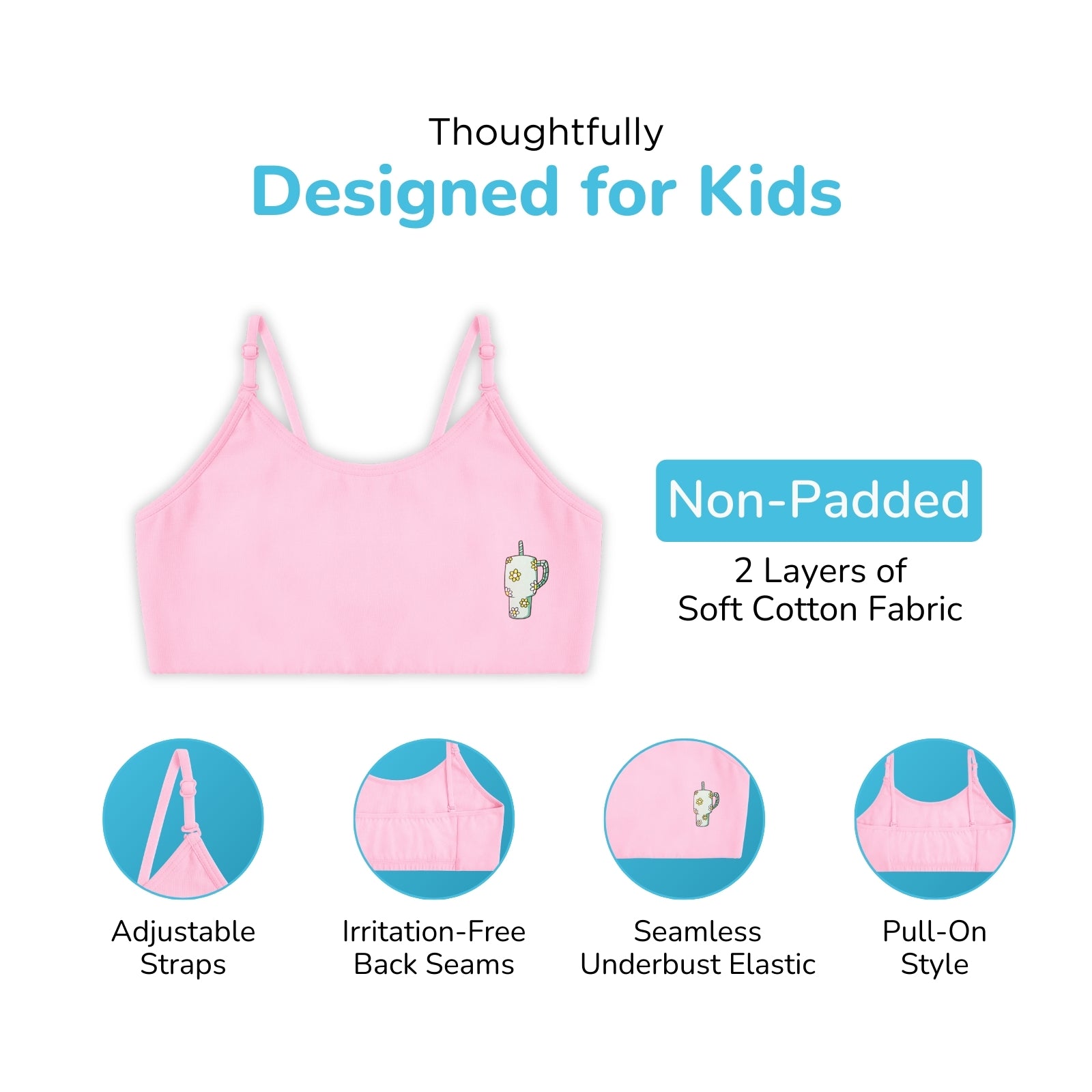 Seashells 2-Pack Training Bras