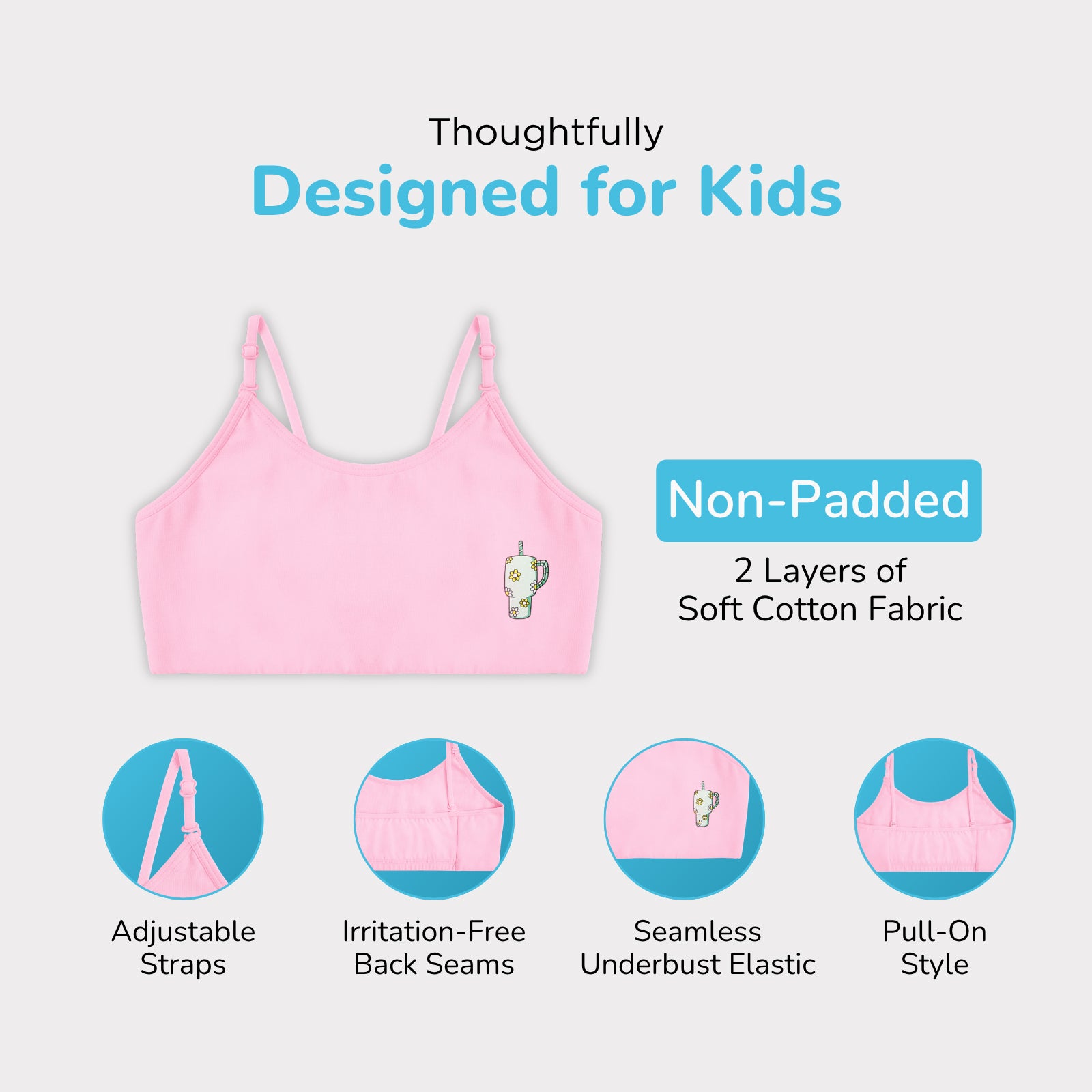 Seashells 2-Pack Training Bras