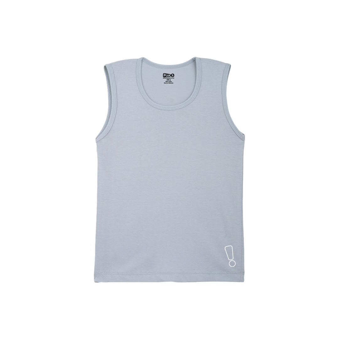 Grey Underwear & Vest Set