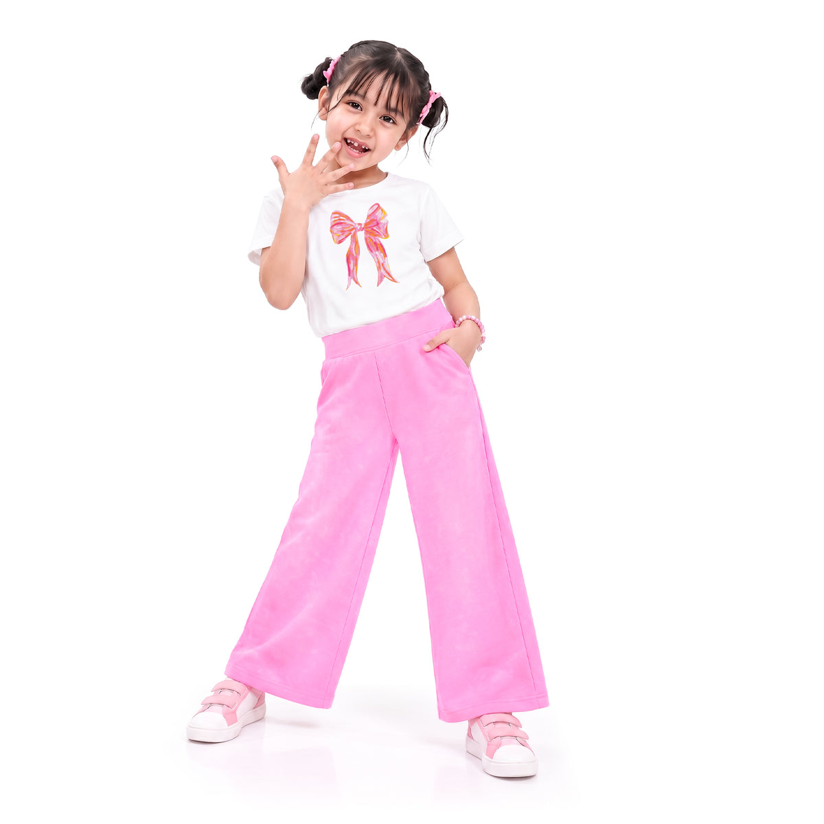 Wide Leg Pants- Pink