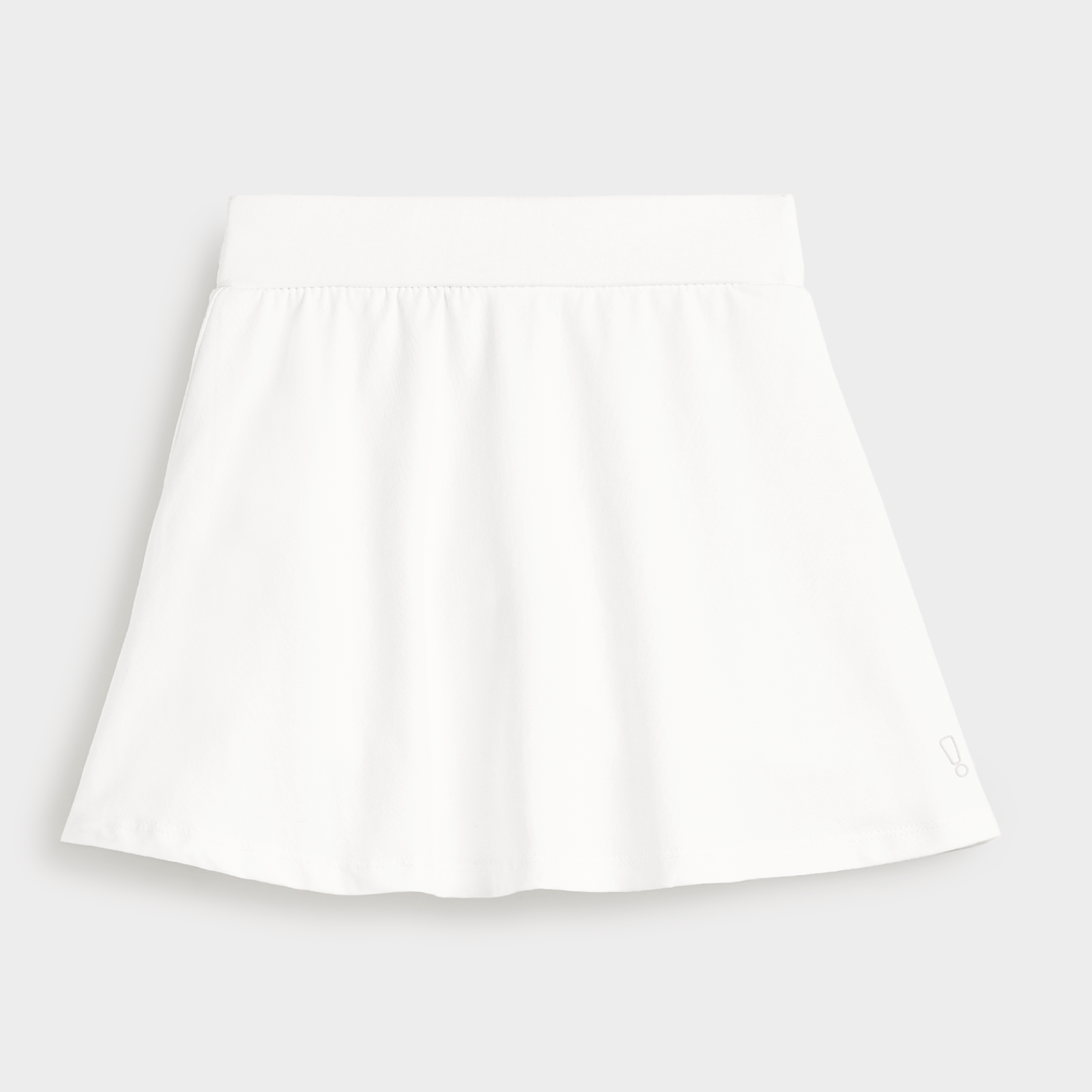 White Skater Skirt with Inner Shorts