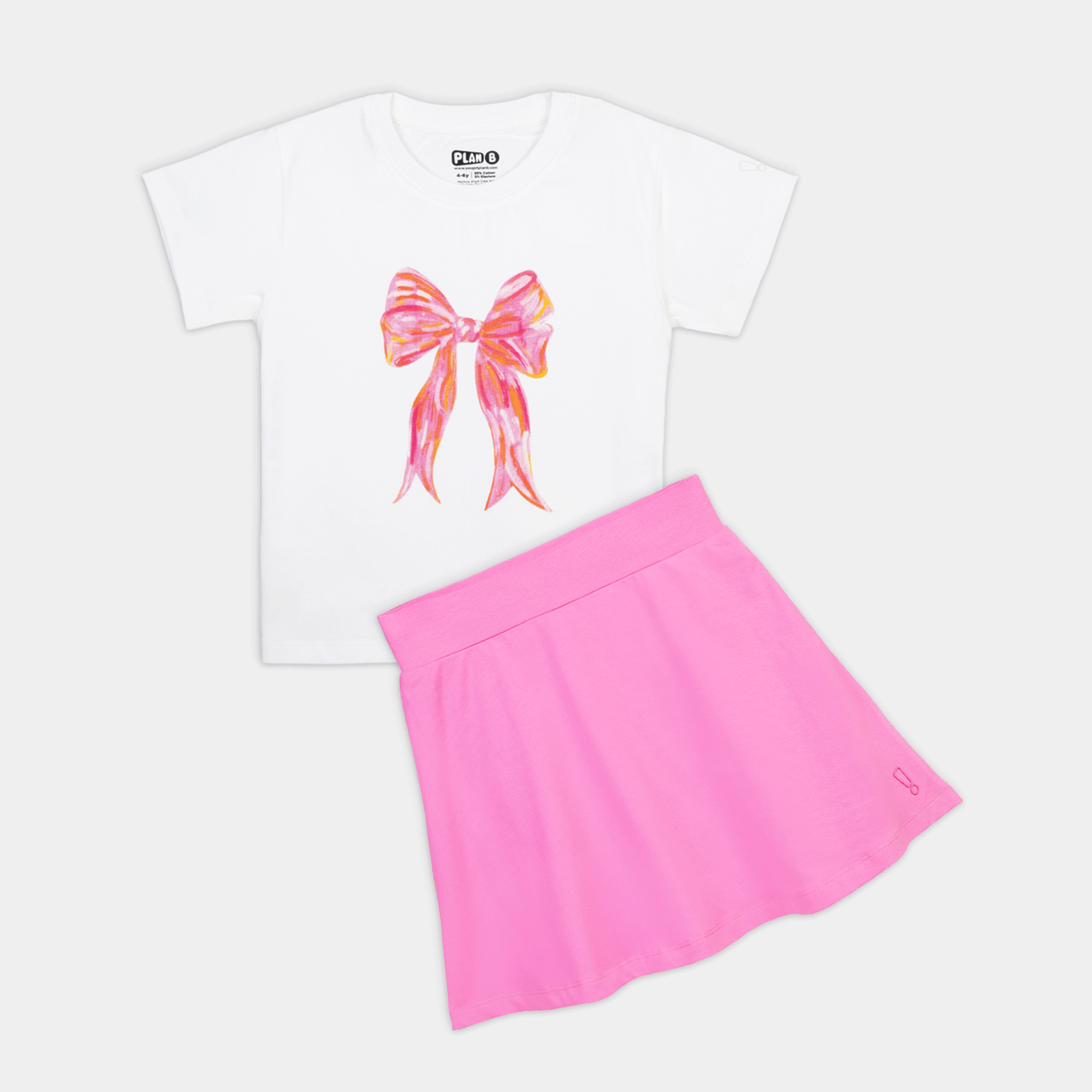 Pink Skater Skirt & Top Set