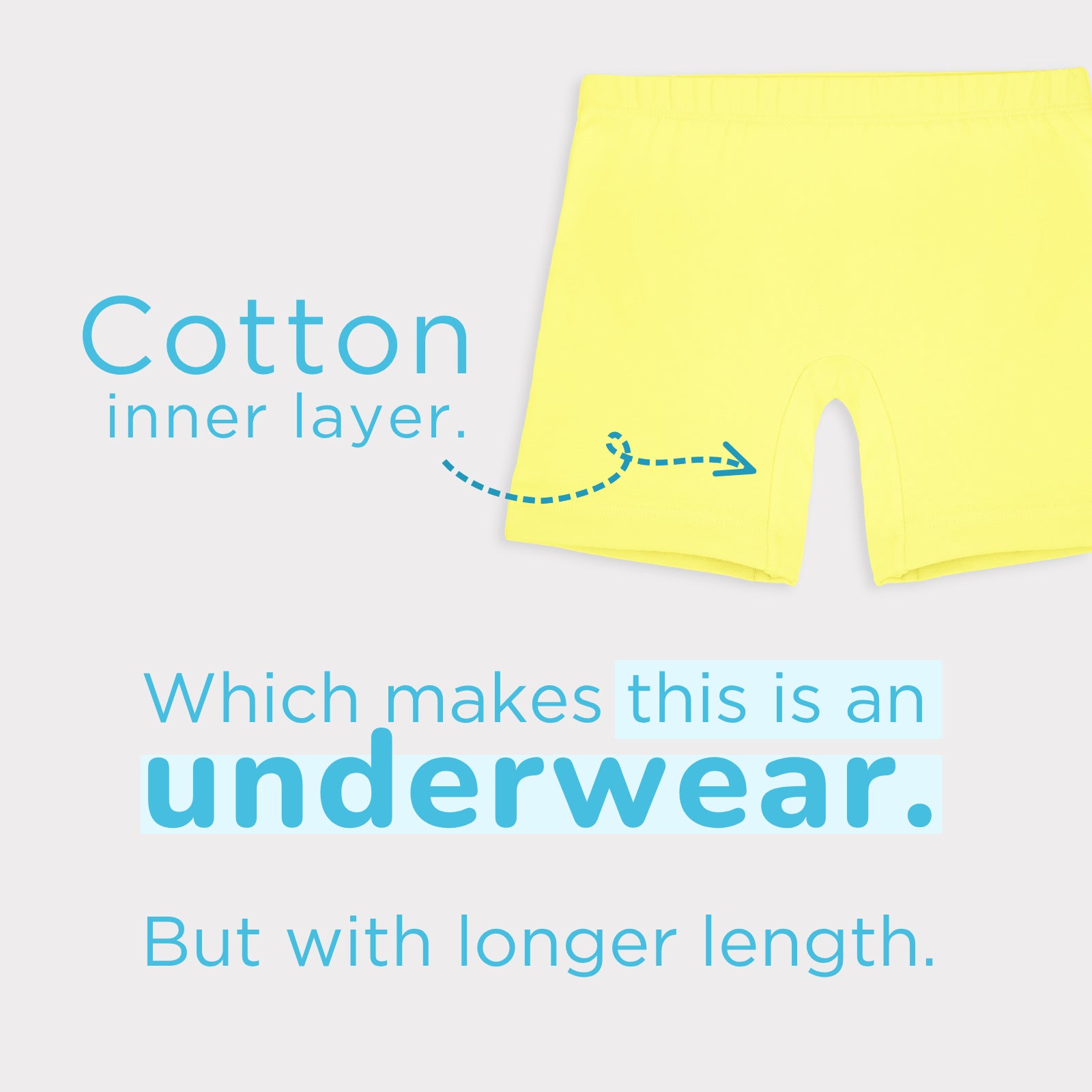 Lemon, Pink & White 3-Pack Inner Shorts