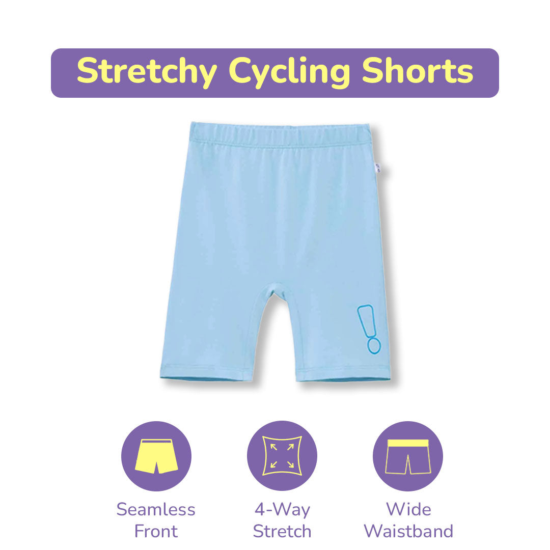 Star Dry Fit Jersey & Blue Cycling Shorts Set