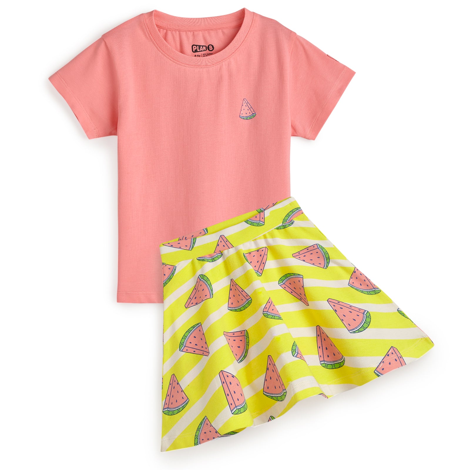 Watermelon Skater Skirt & Top Set