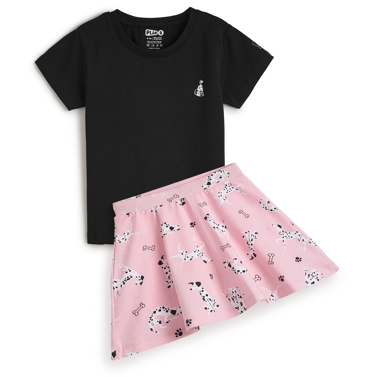 Dalmatian Skater Skirt & Top Set