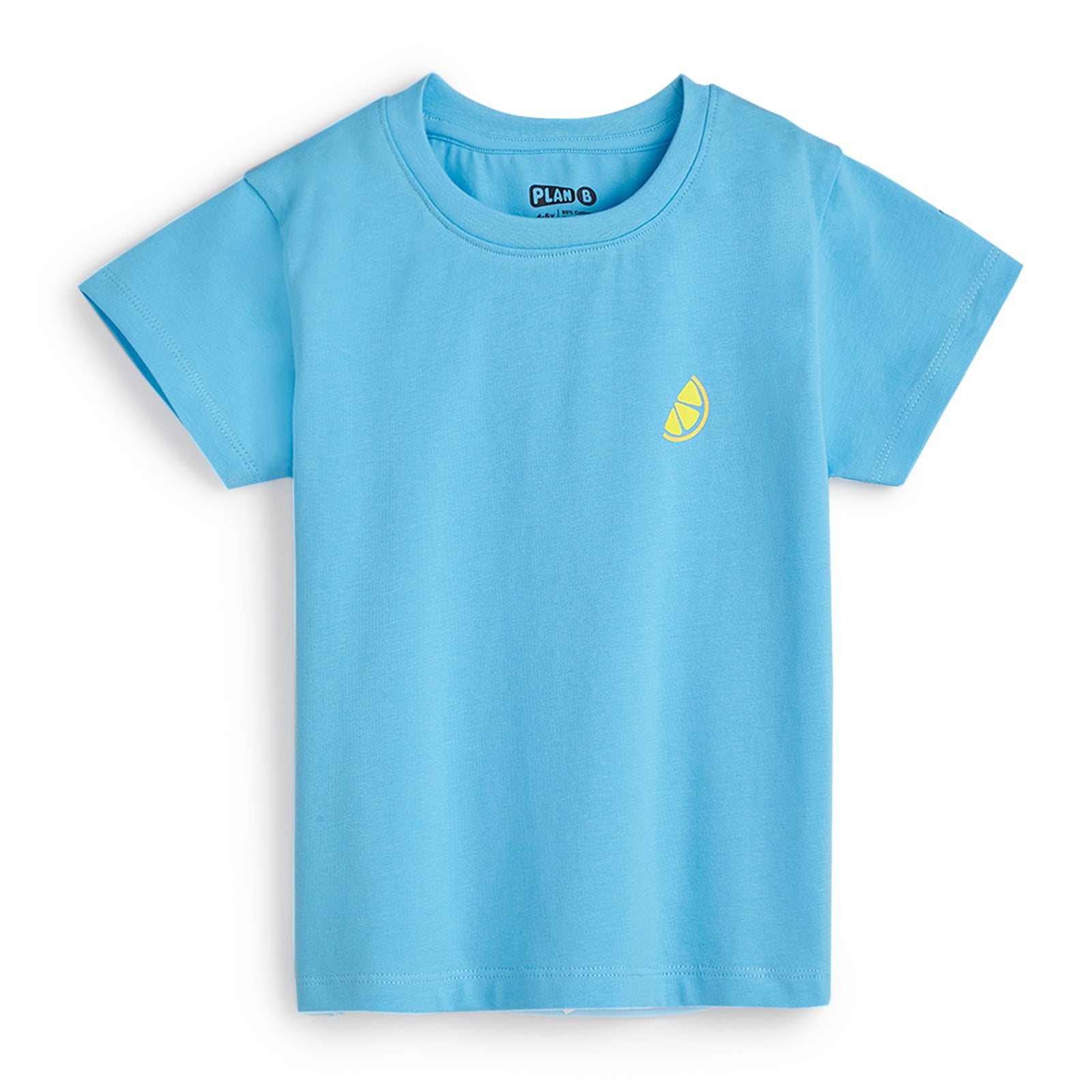 Blue Tshirt and Yellow Runner Shorts Set