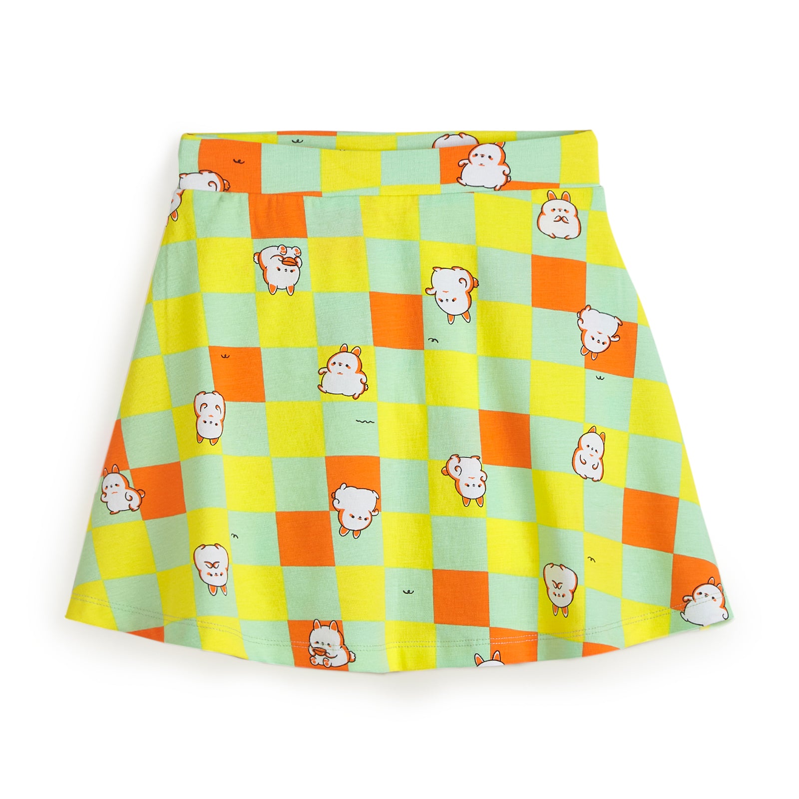 Checkered Skater Skirt Top Set 3-4 y