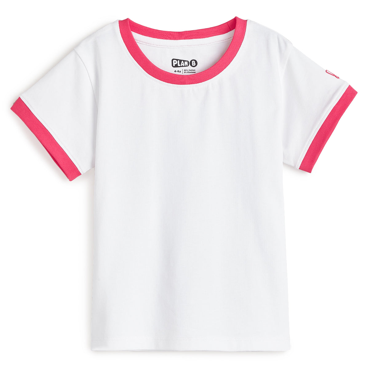 Pink Skeggings & White T-shirt Set