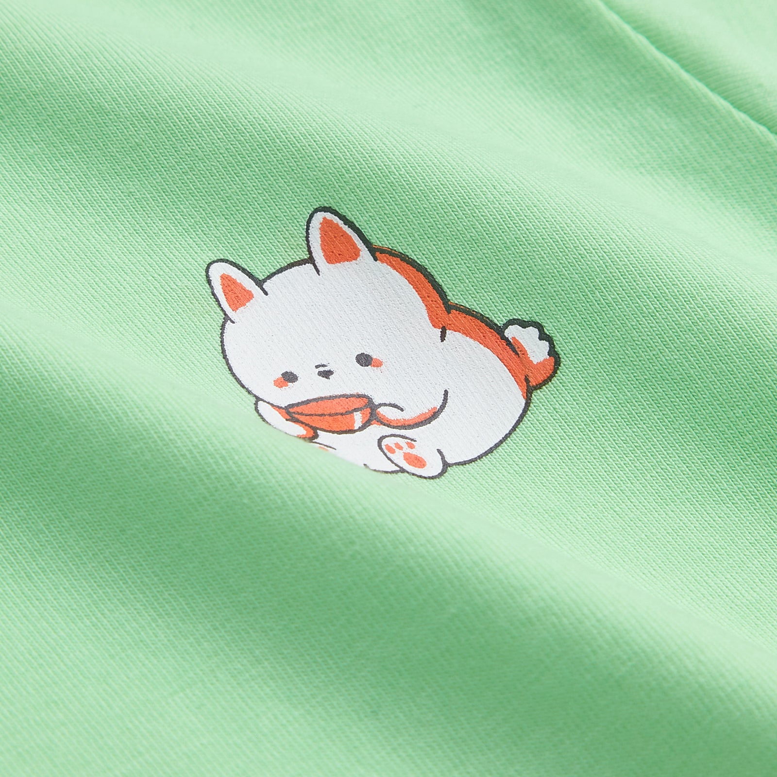 Green Tshirt & Blue Runner Shorts Set