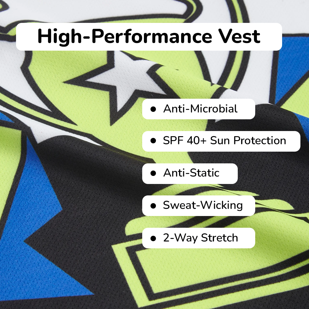 Winner Dry Fit Vest & Lime Shorts Set