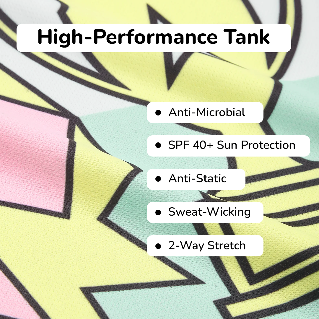 Winner Dry Fit Tank & Pink Cycling Shorts Set