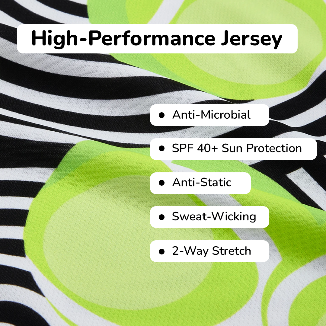 Tennis Pro Dry Fit Tshirt & Lime Shorts Set