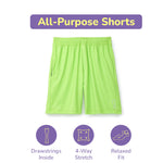 Tennis Pro Dry Fit Tshirt & Lime Shorts Set