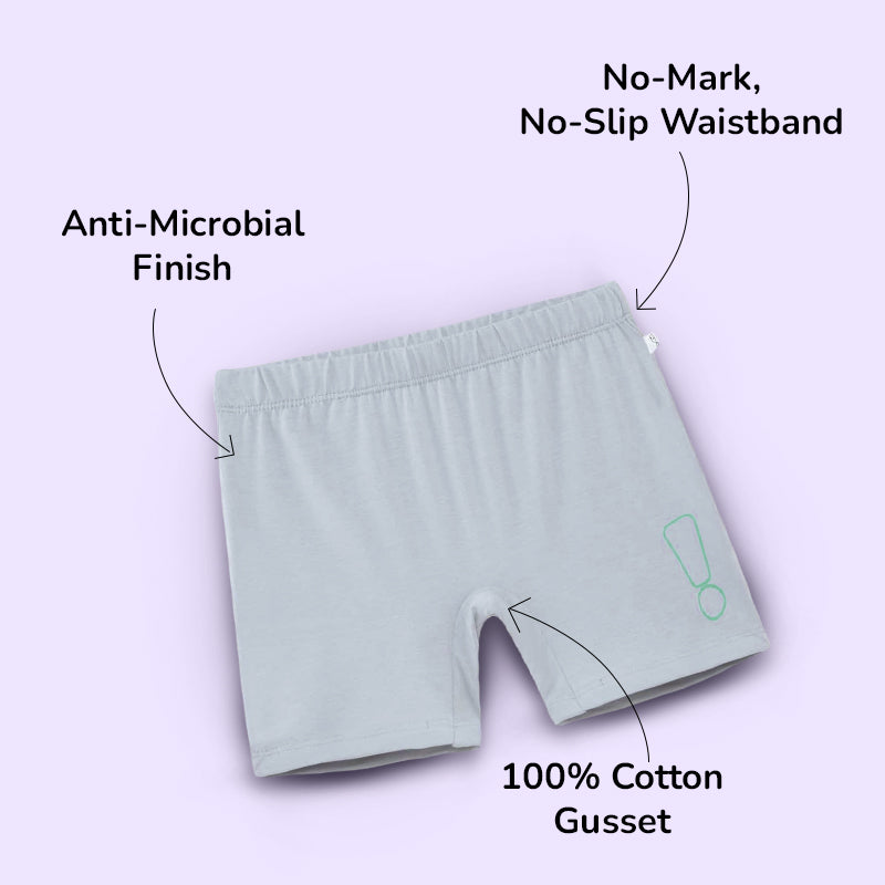 3-Pack Inner Shorts - White, Navy, Grey