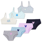 Joy Bloom 7-pack Training Bra & Underwear Set