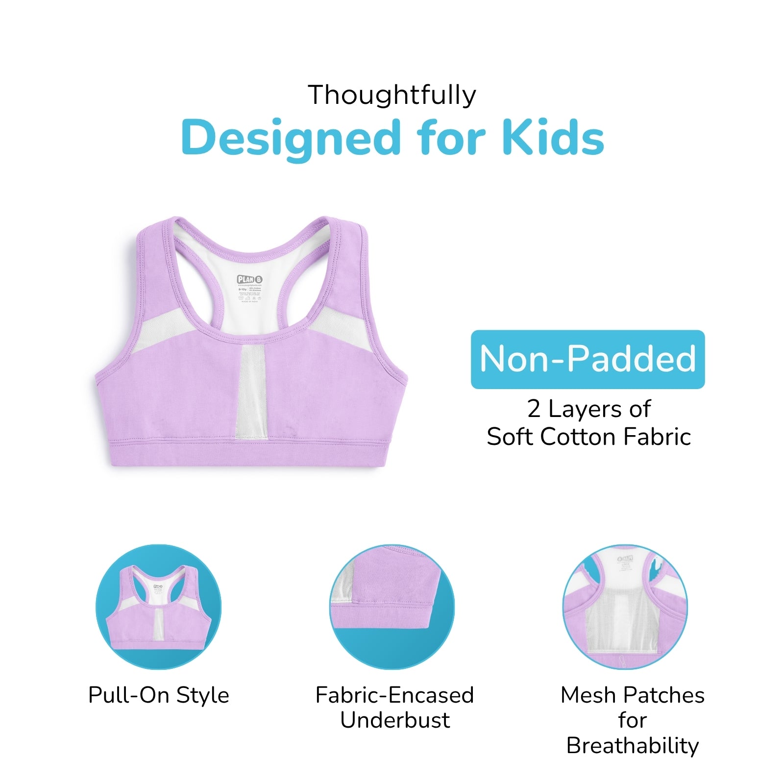 LITE Double Layered Sports Bra - Lavender