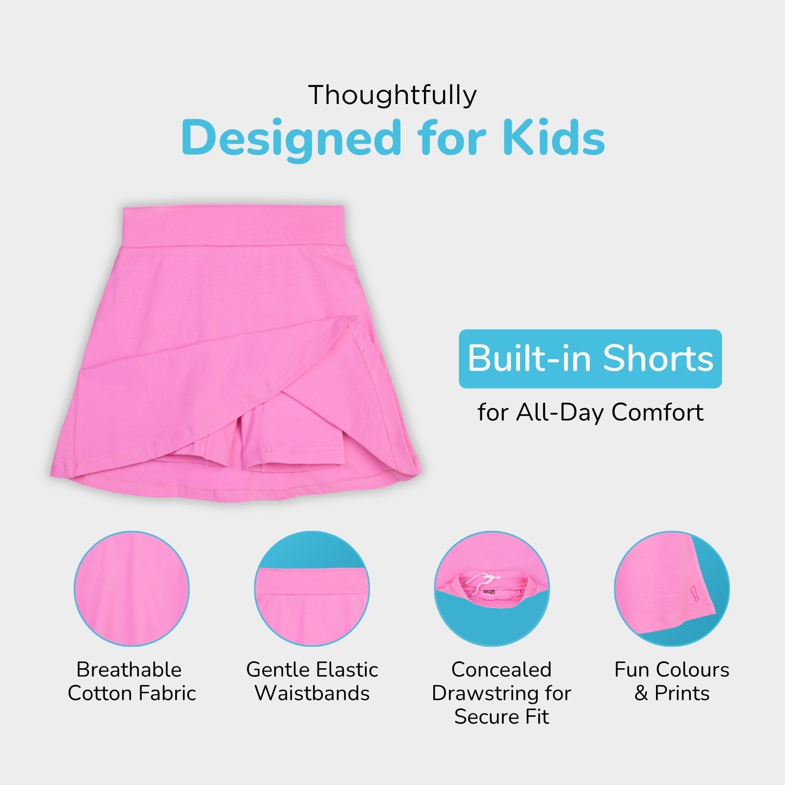 2-pack Padded Top & Skater Skirt Set