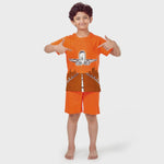 Aeroplane Shorts & Tee Nightsuit - Glow  in the Dark