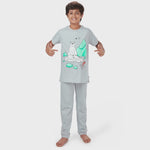 Polar Bear PJ & Tee Nightsuit - Glow  in the Dark