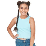 Pool Blue Padded Tank Top