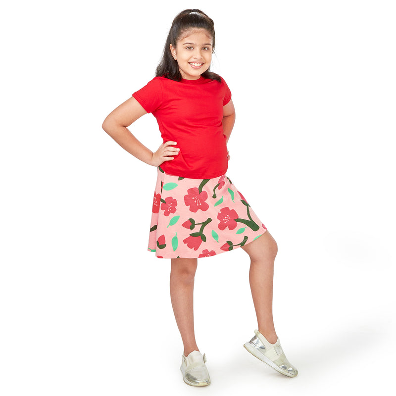 Cherry - Girl Tee & Skater Skirt Set
