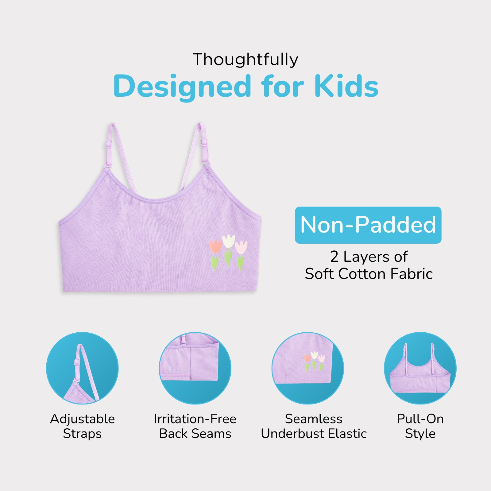 Tulip 4-Pack Training Bras & Trunks Set