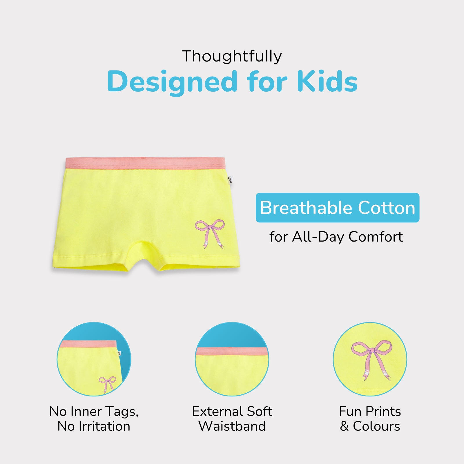 Bows 4-Pack Training Bras & Trunks Set