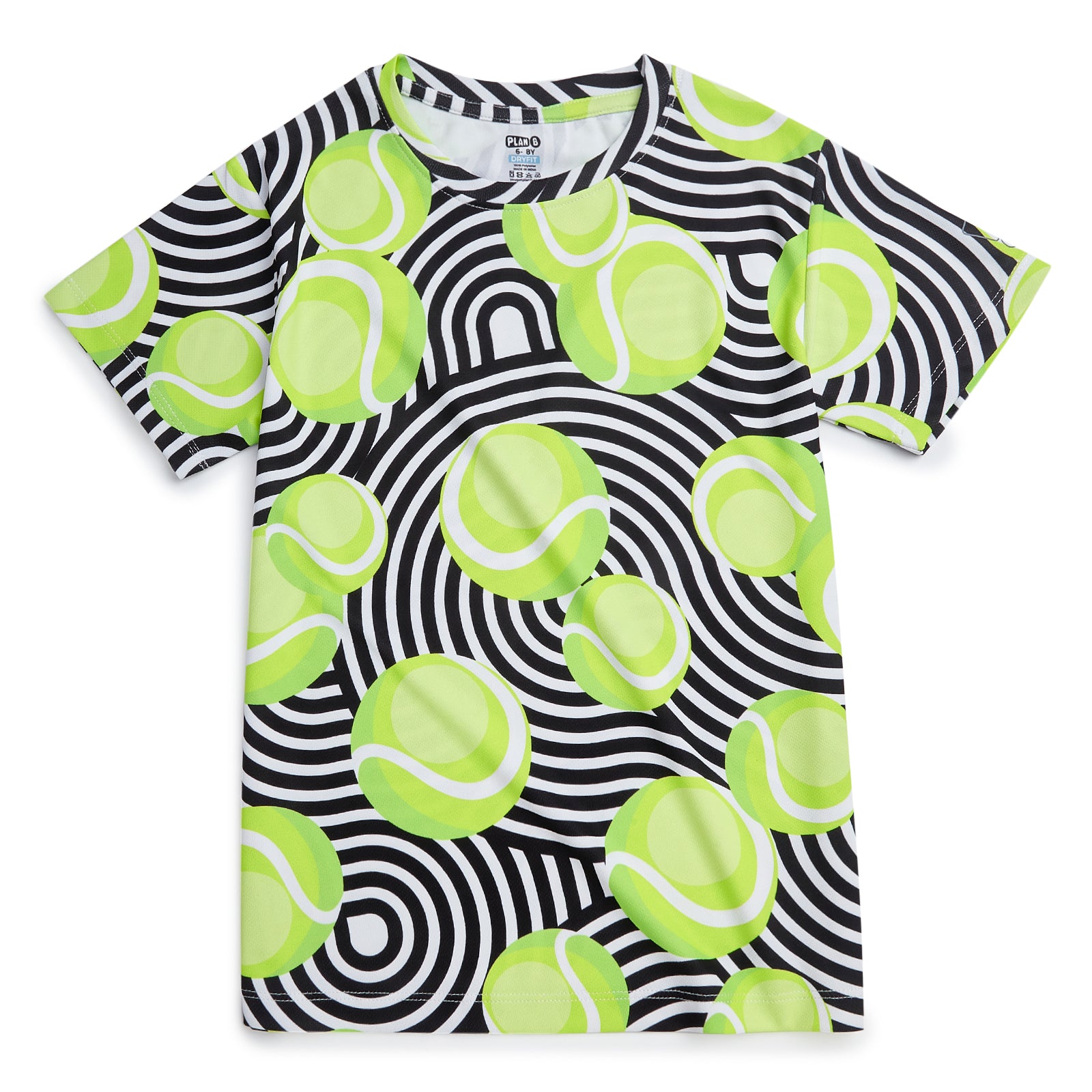 Tennis Pro Dry Fit Tshirt & Lime Shorts Set