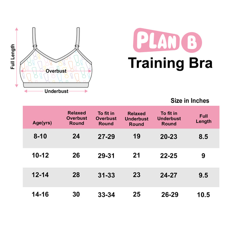 Joy Bloom 7-pack Training Bra & Underwear Set