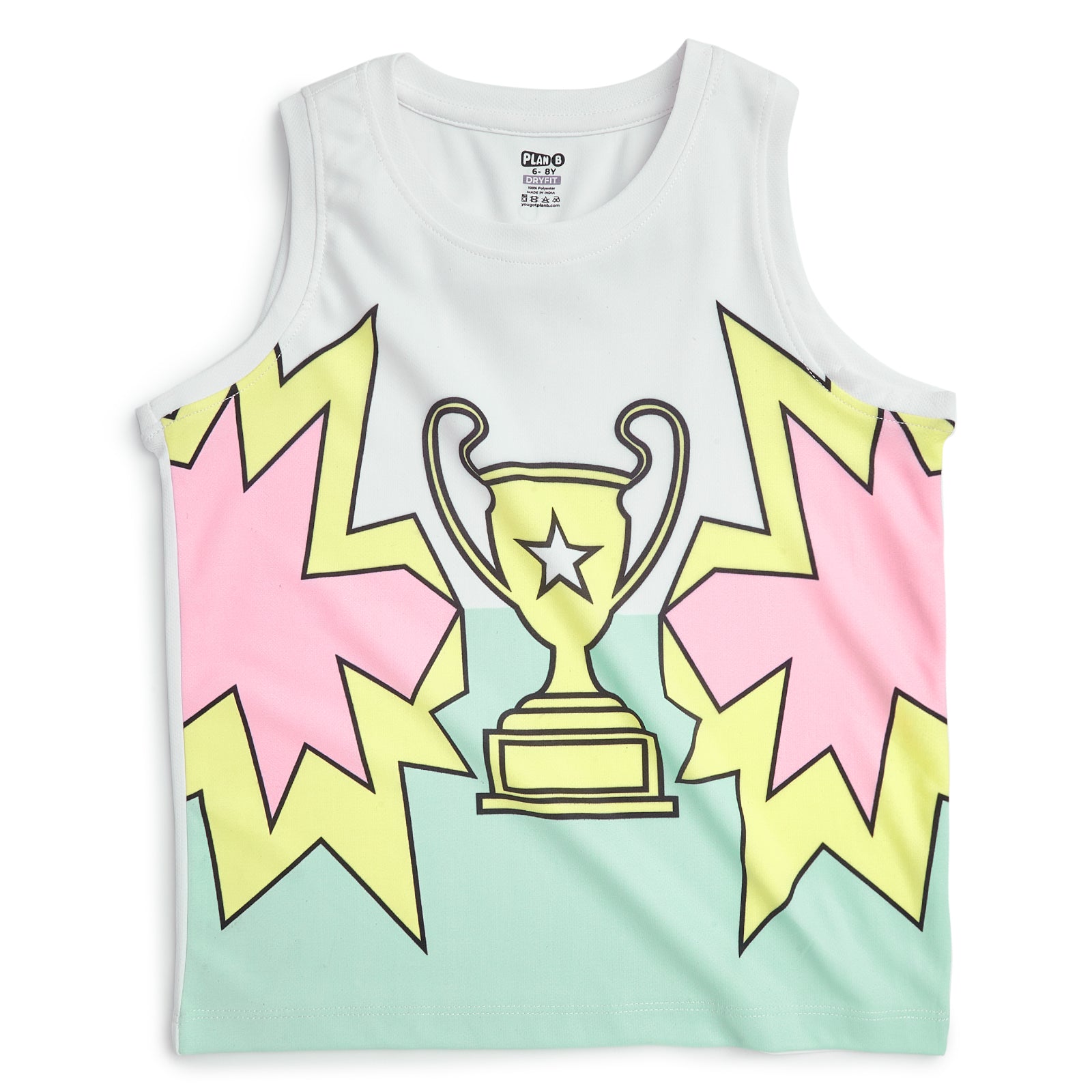 Winner Dry Fit Tank & Pink Cycling Shorts Set