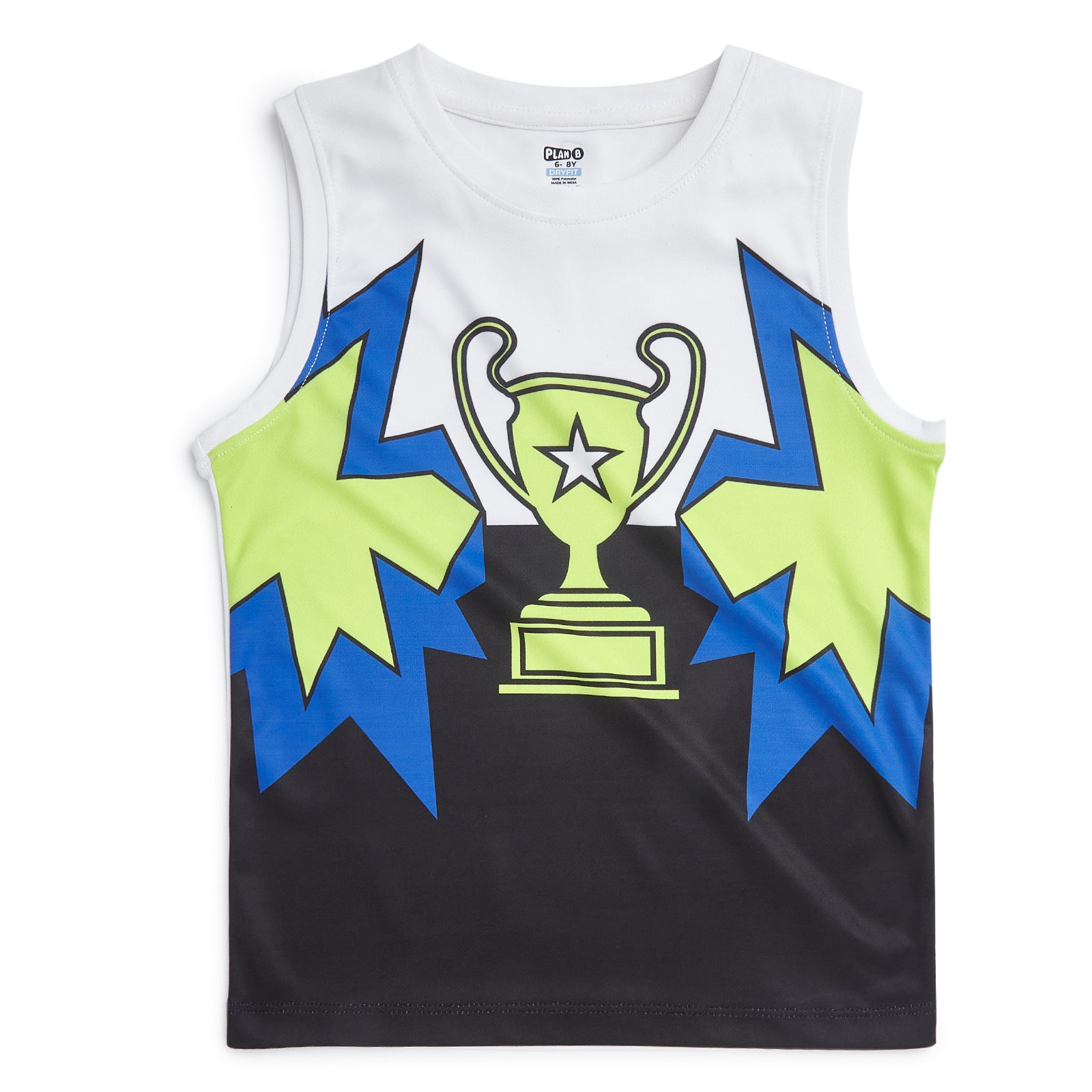 Winner Dry Fit Vest & Lime Shorts Set