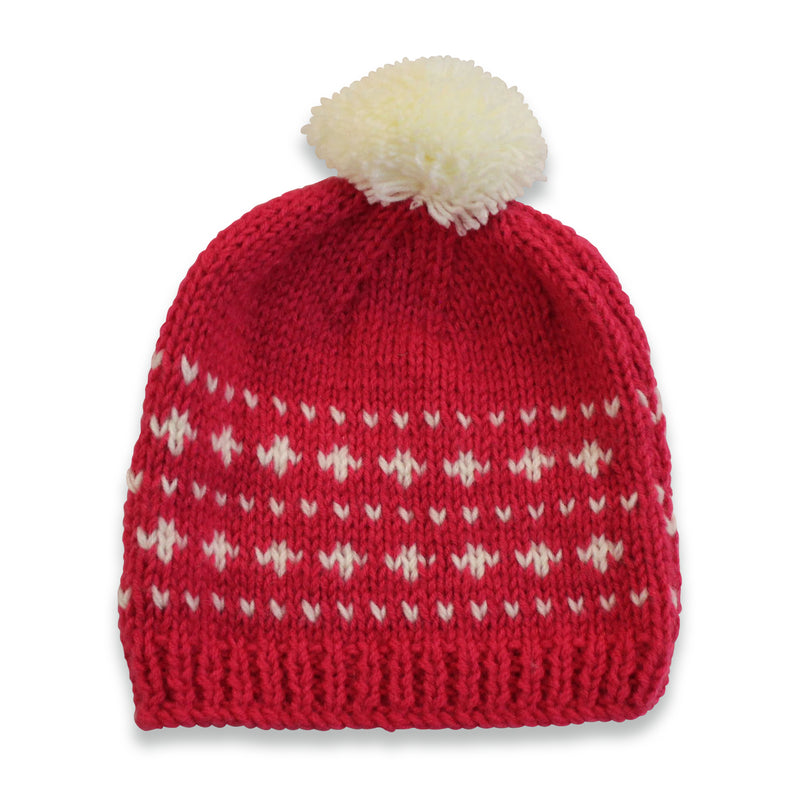 Red Spotted Beanie