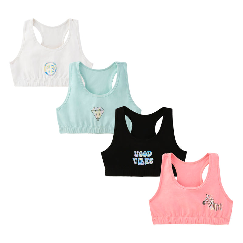 4-Pack Double Layered Sports Bra - Sparkle