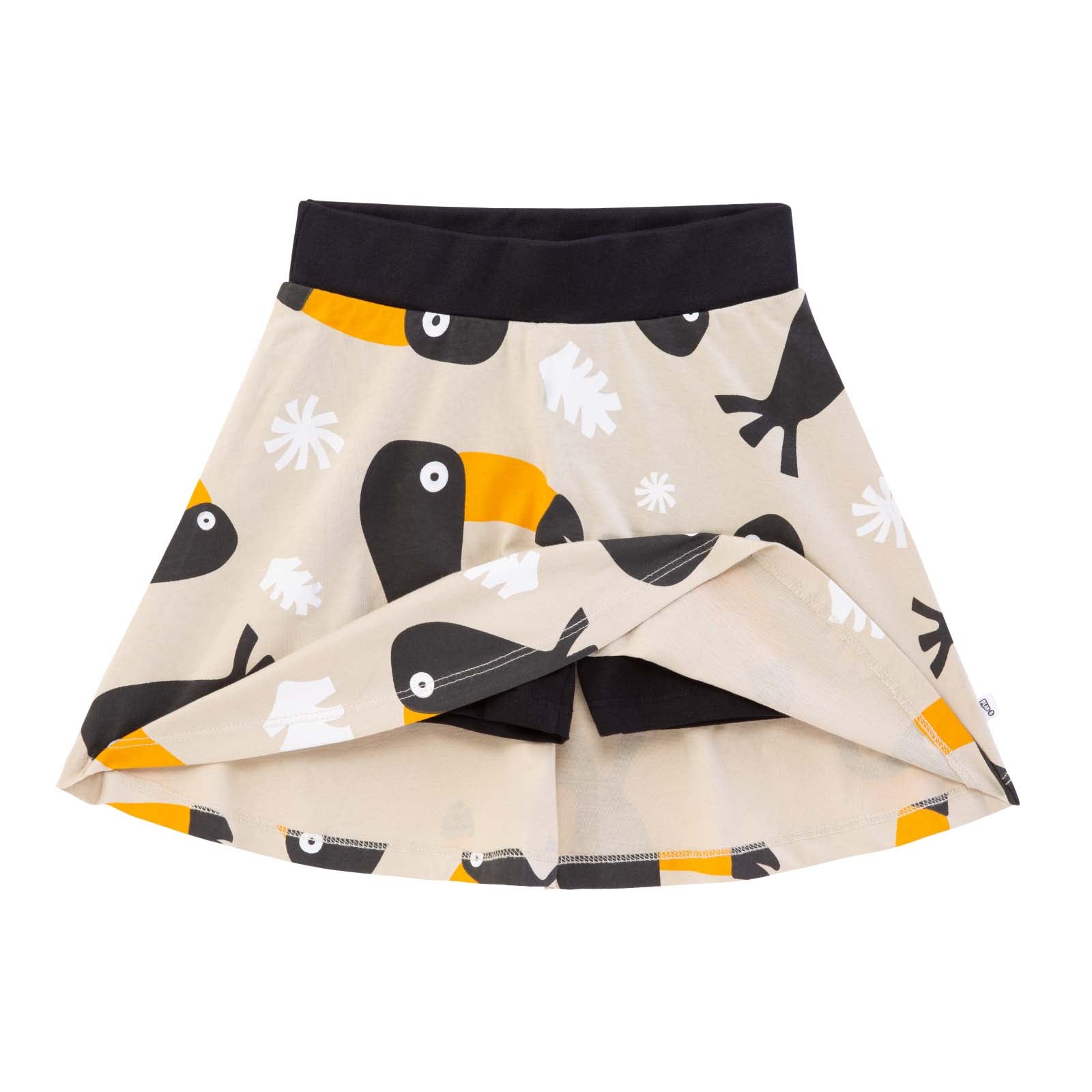 Toucans - Skater Skirt with Inbuilt Shorties