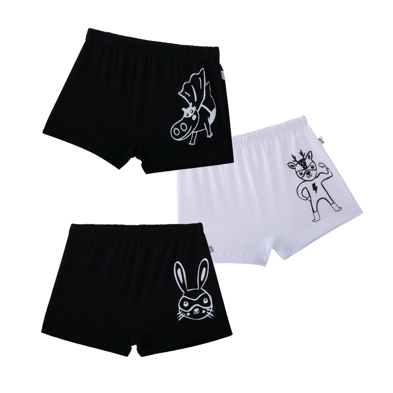 Super Critters 3-Pack Girl Boxers