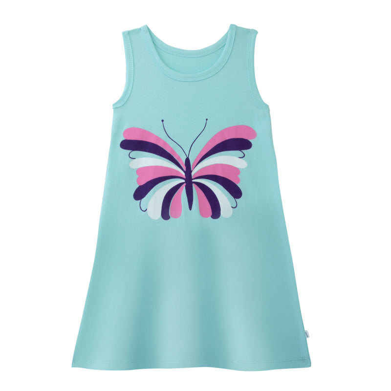 Mint Flutterbug A-Line Dress