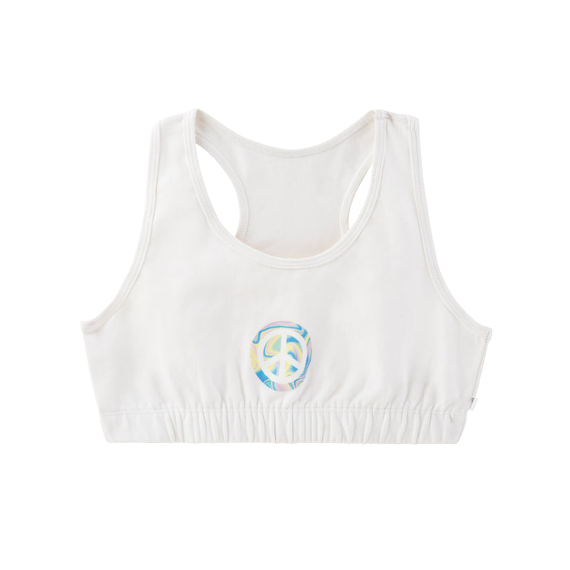 Double Layered Sports Bra - Peace Out