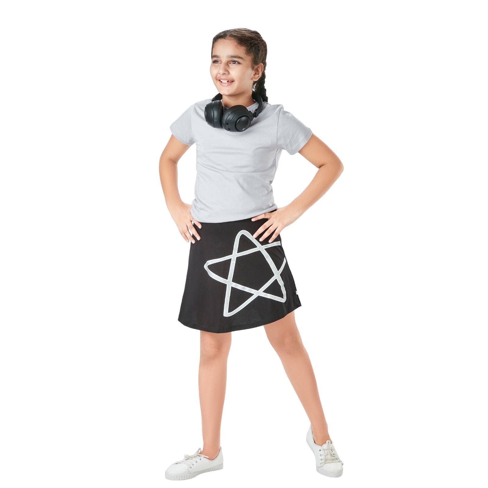 Shimmering Star - Skater Skirt with Inbuilt Shorties