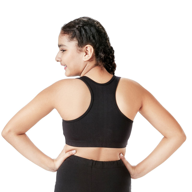 Good Vibes Double Layered Sports Bra - Racer Back