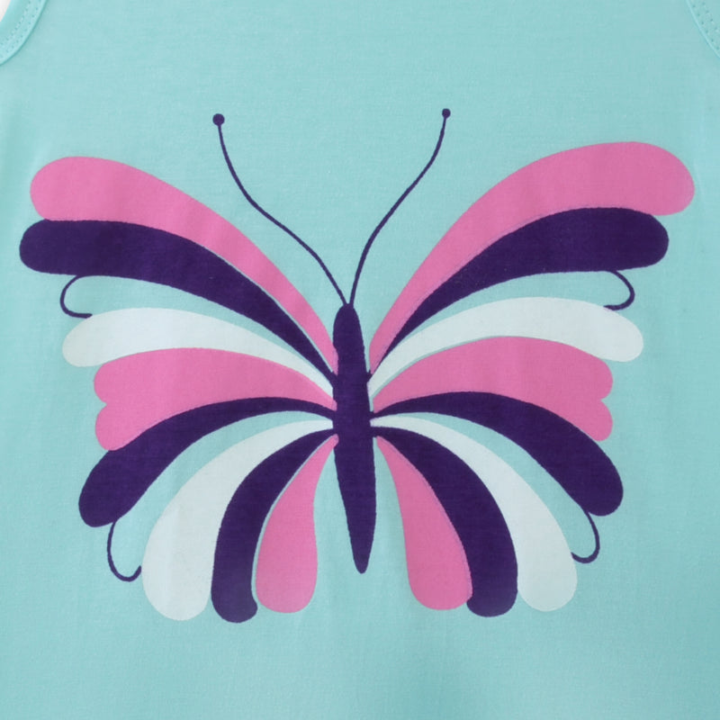 Mint Flutterbug A-Line Dress