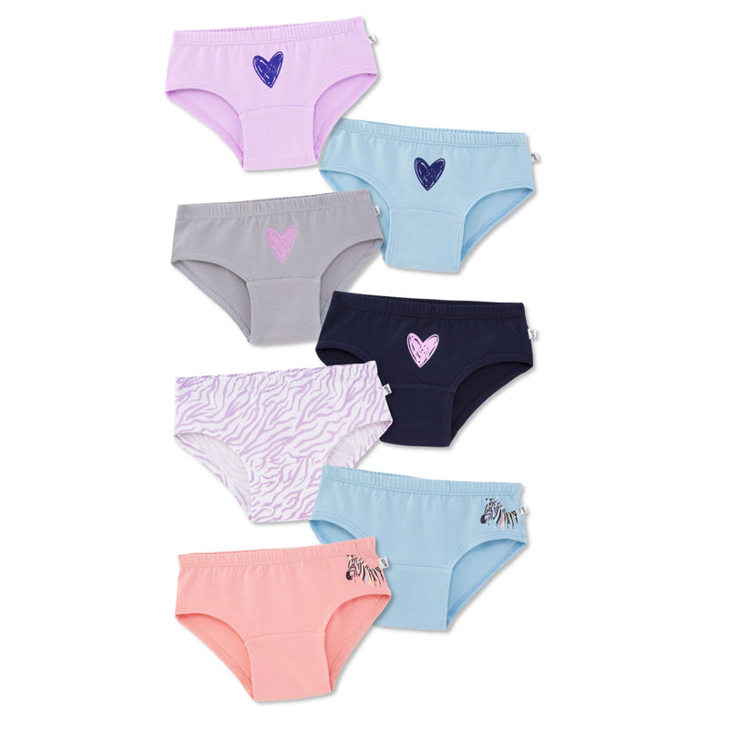 Zebra Love 7-pack Hipsters