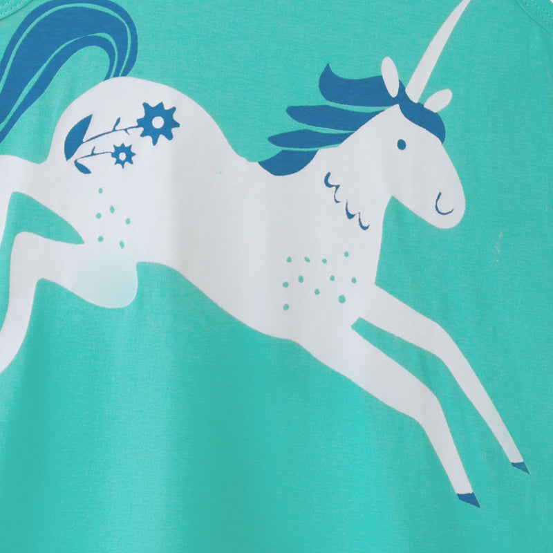 Jumping Unicorn A-Line Dress