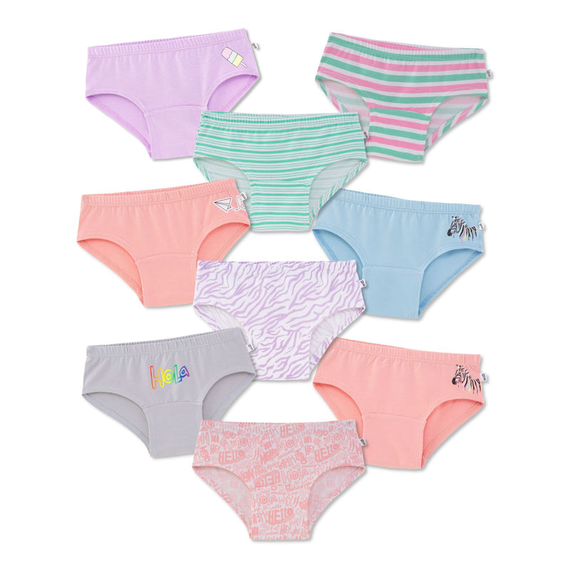 Hello Zebra 9-Pack Hipsters