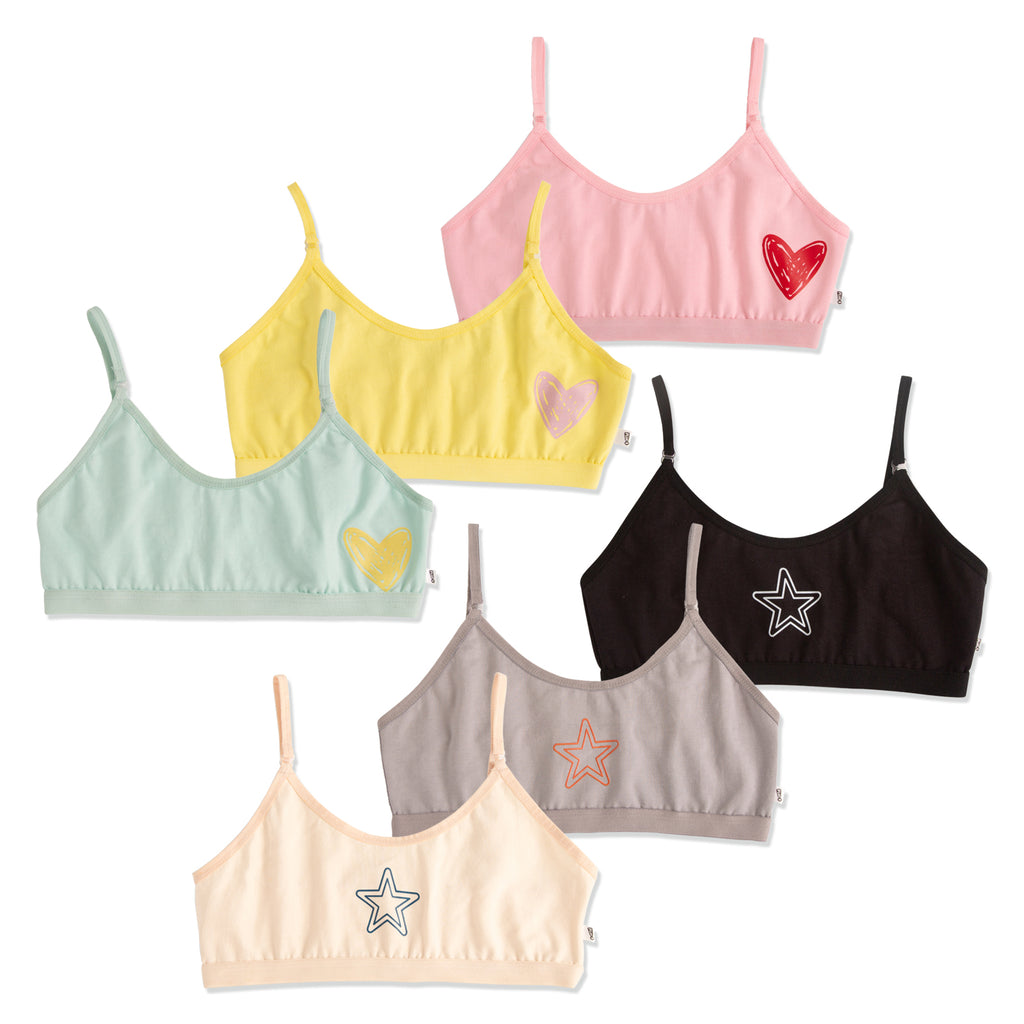 Buy You Got Plan B Smiley Training Bras (Set Of 3) For, 53% OFF